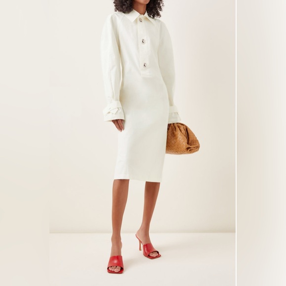 Bottega Veneta Dresses & Skirts - Bottega Veneta cotton blend midi shirt dress